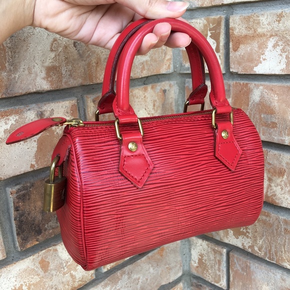 Louis Vuitton Mini Speedy Red Epi Special Order - Picture 2 of 8
